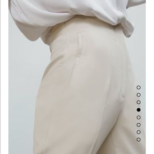 NWTS Zara High Waisted Pants *CREAM* XS